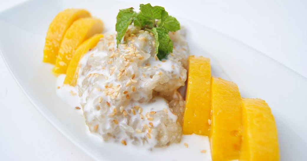 Khao Niew Ma Muang, also known as sticky mango rice, is a popular desert served across Thailand 