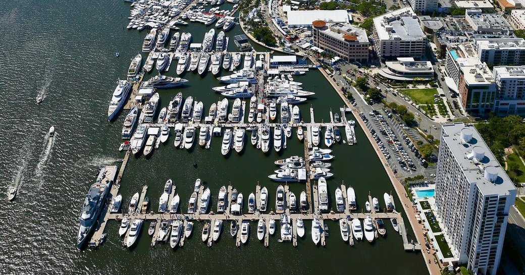 yachts at the palm beach international boat show 2023
