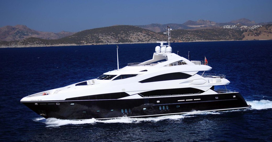 superyacht Barracuda Red Sea cruising on a charter vacation in Croatia