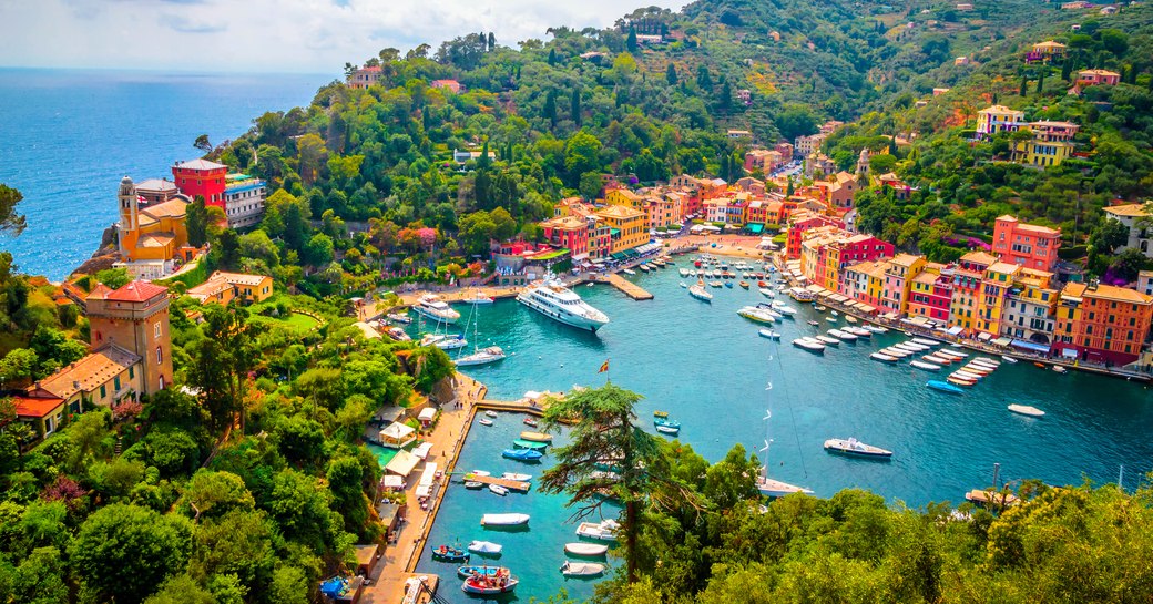 Portofino harbour with yachts, Italy