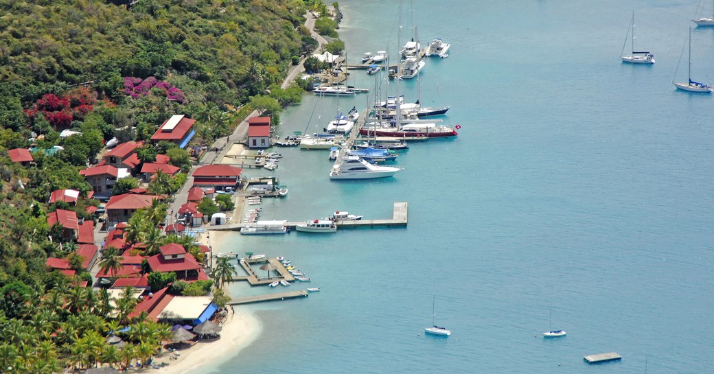 Newly opened Bitter End Yacht Club on Virgin Gorda's sheltered North Sound in the BVIs