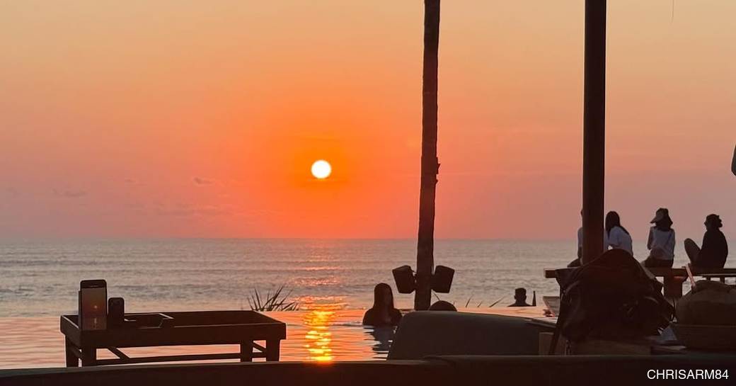 Potato Head Beach Club Bali sunset