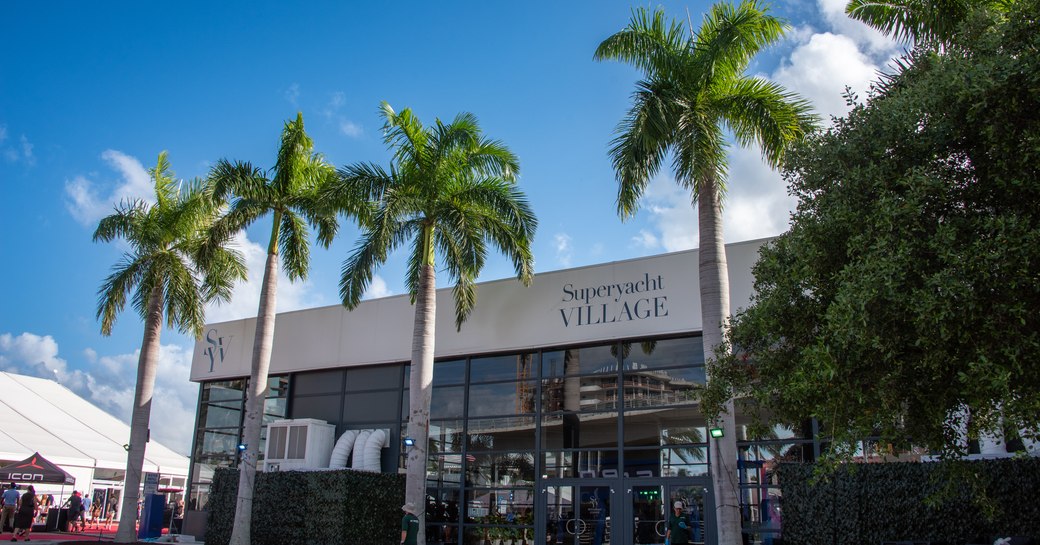 Exterior view of the Superyacht Village at FLIBS