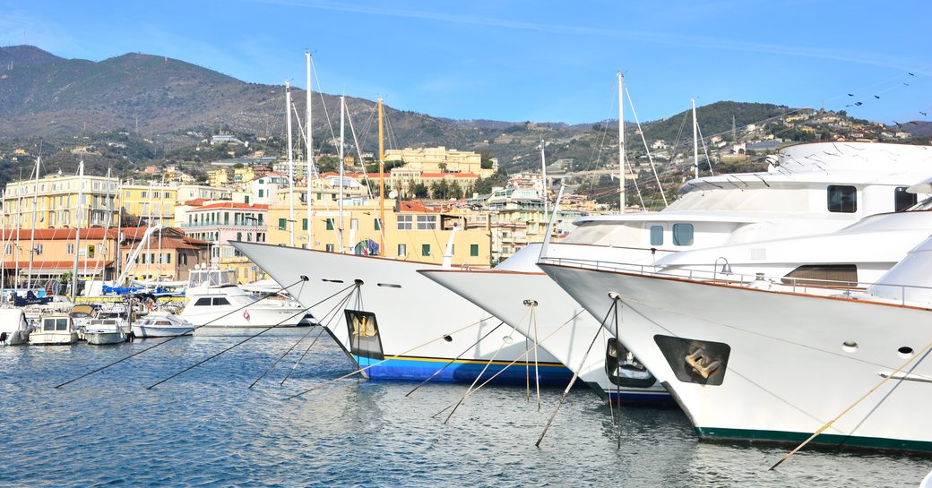 Superyacht charters berthed in San Remo