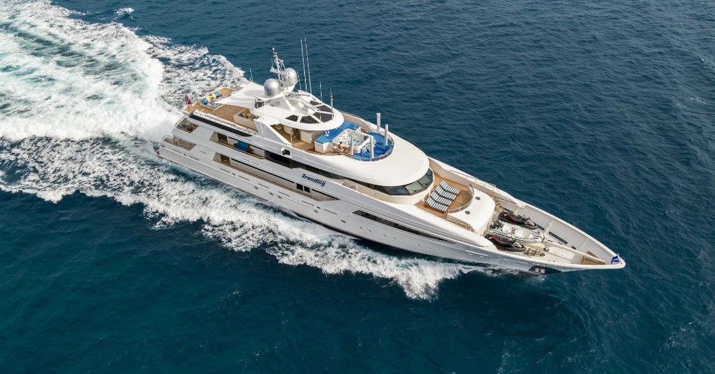 superyacht TRENDING cruises for charter in the Mediterranean