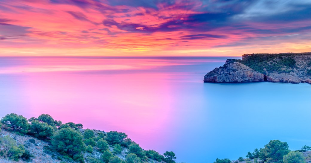 Beautiful Dawn at the Mediterranean Sea