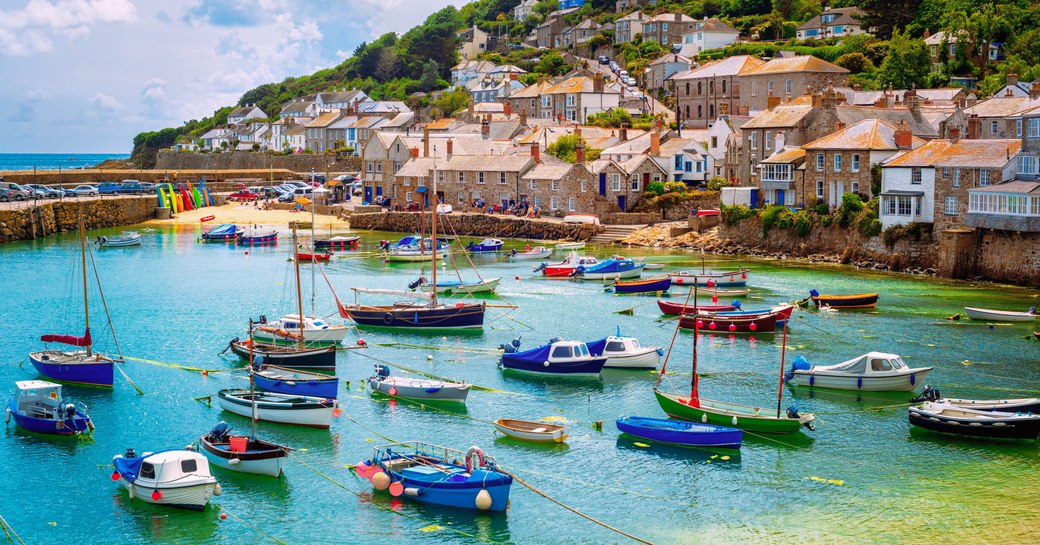 Charming Mousehole harbour in Cornwall