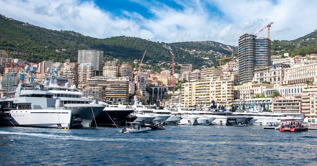 Water-level view of Port Hercule