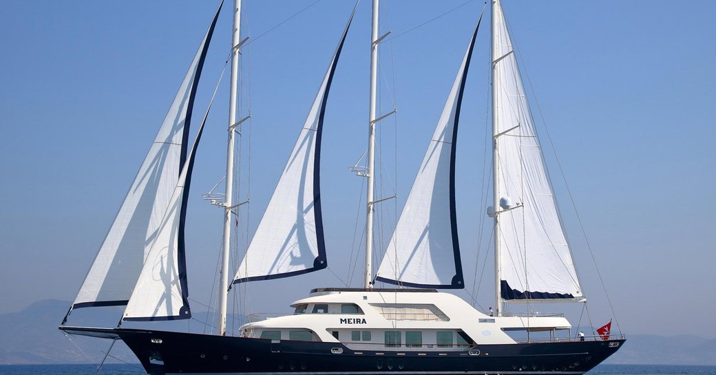 Charter yacht MEIRA at sea