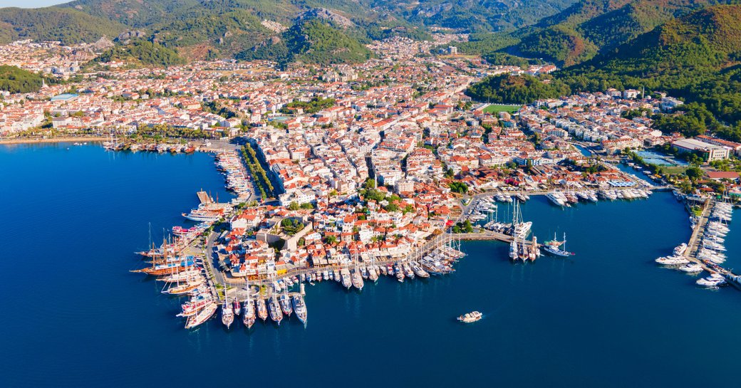 Aerial view of Muttaş Marmaris Marina