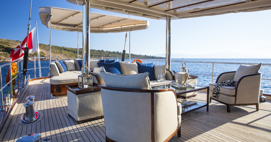 Sundeck onboard SY Satori