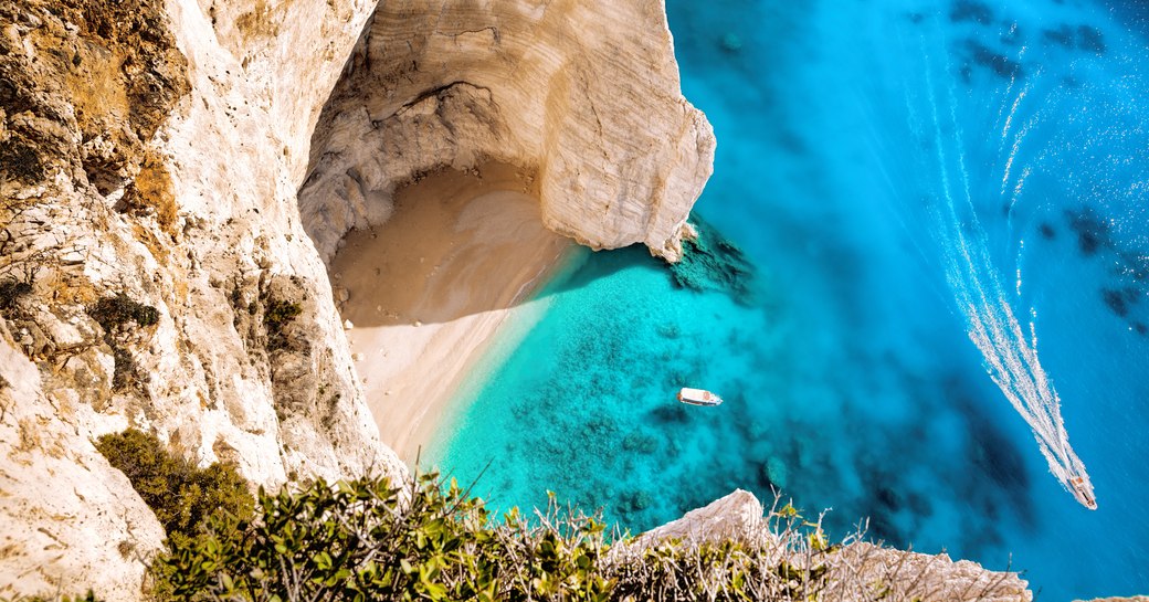 Greek cove and sea view