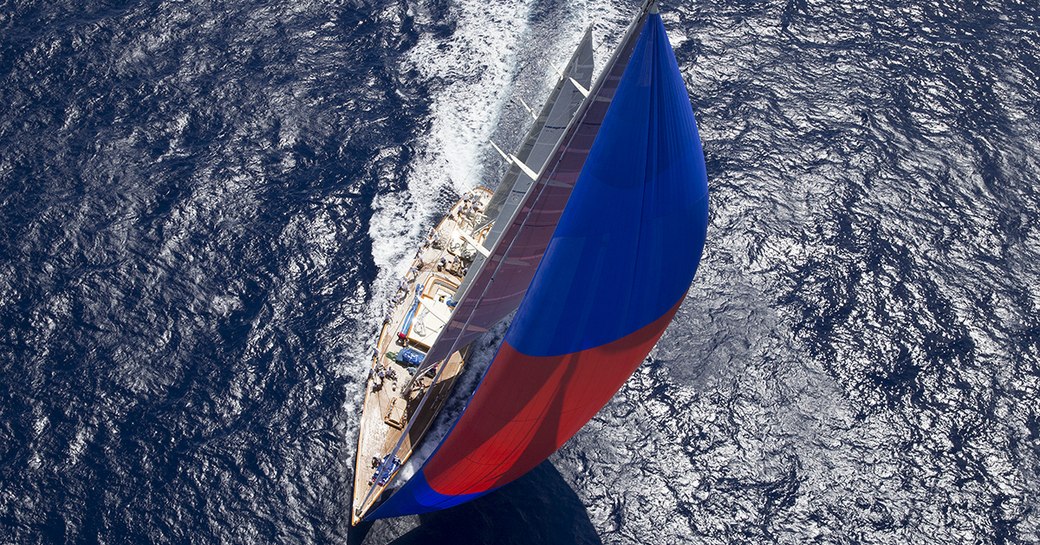 sailing yacht Rebecca competing at the Superyacht Challenge Antigua 