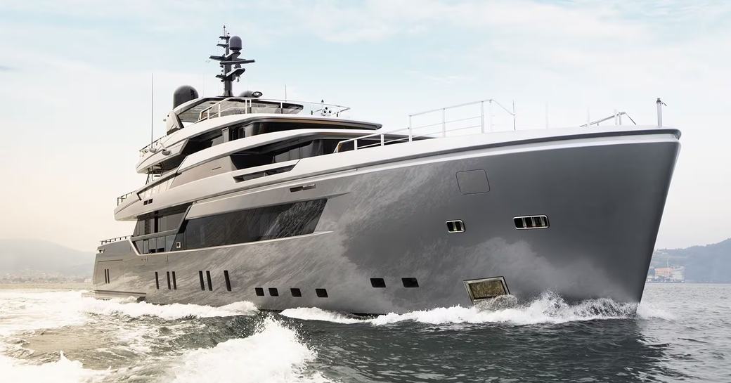 Charter yacht PANDION PEARL at sea