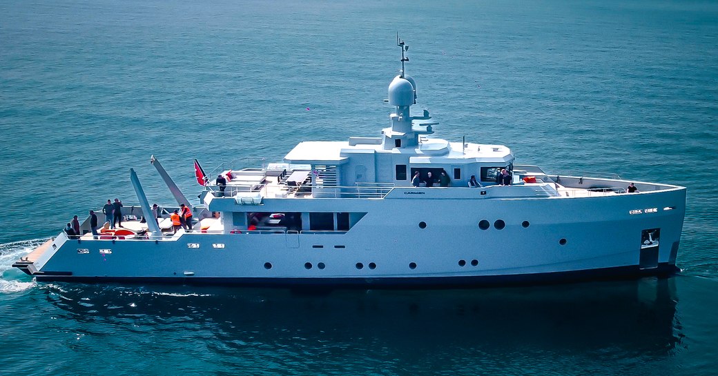 Charter yacht CARMEN at sea