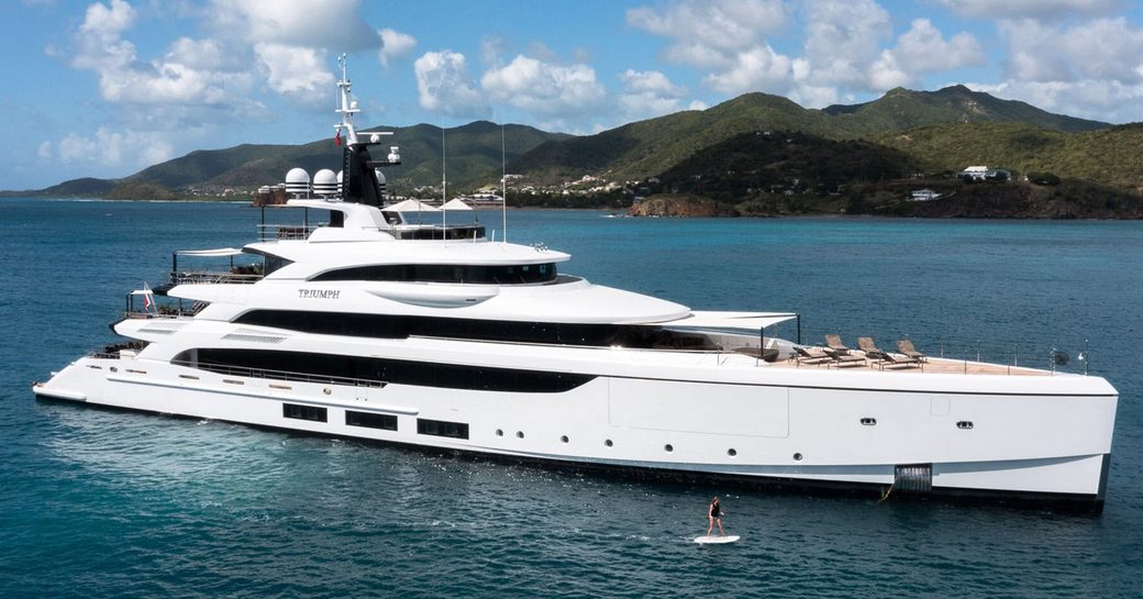 Charter yacht TRIUMPH at sea
