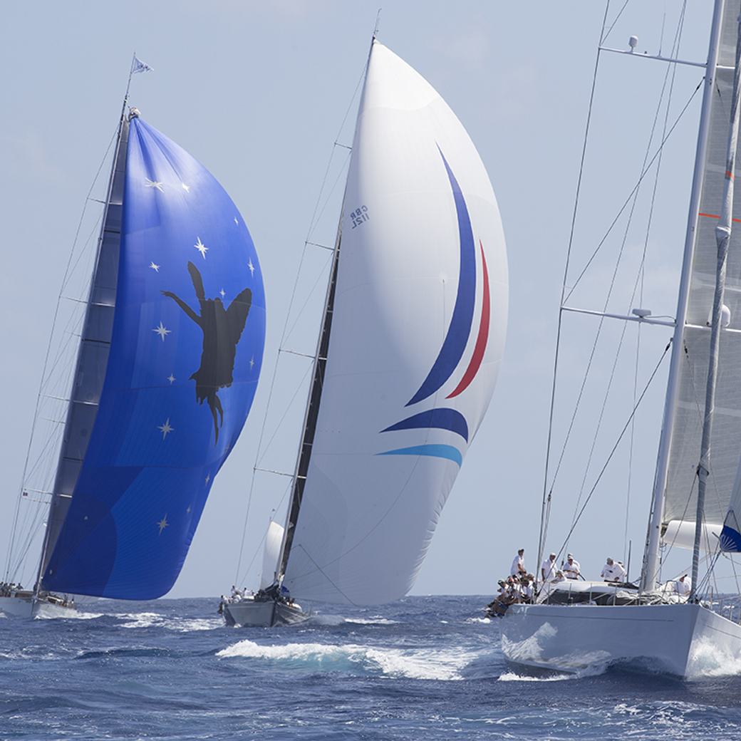 racing at the Superyacht Challenge Antigua