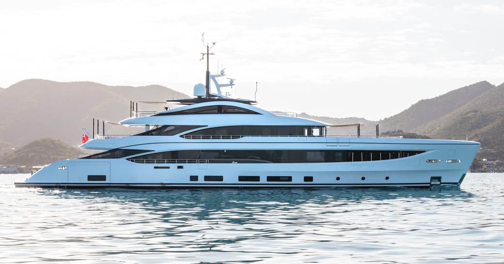 Charter yacht BIRUBI at anchor