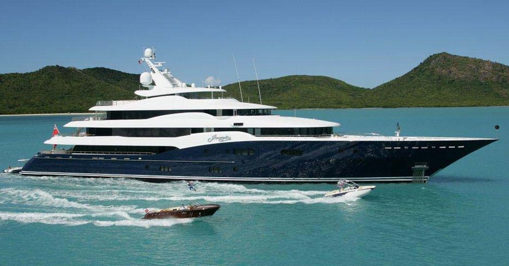 Charter yacht AMARYLLIS at sea