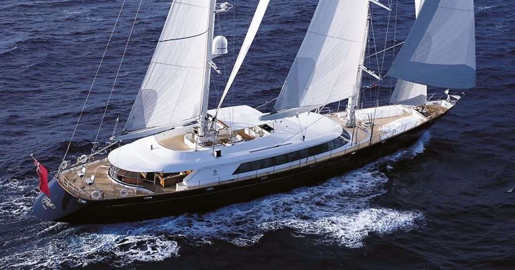 Charter yacht ALMYRA II at sea