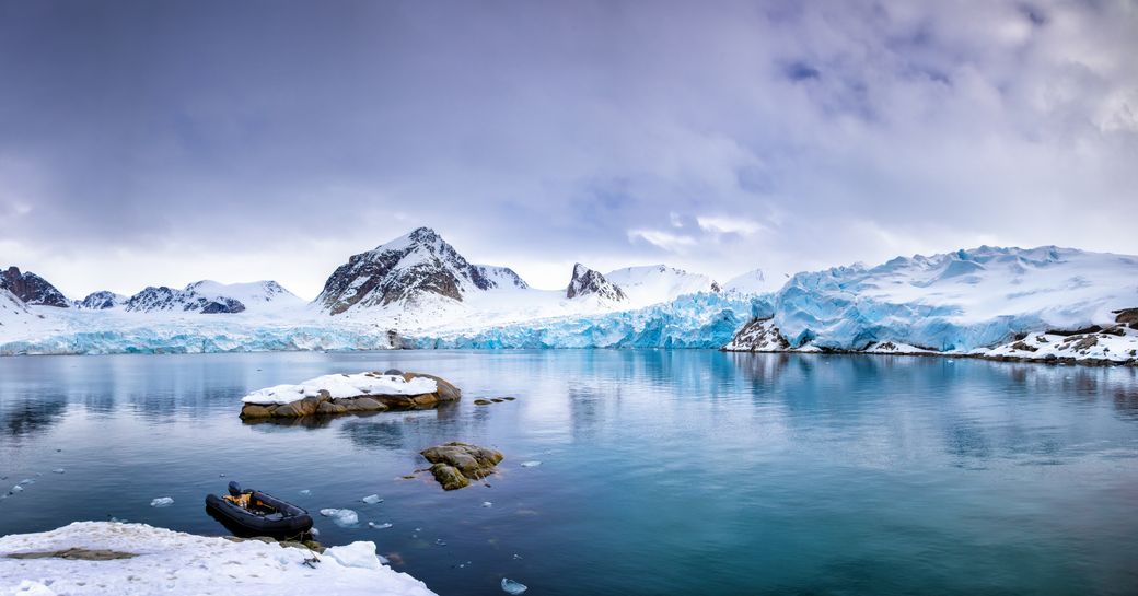 The beautiful scenic Svalbard in the Arctic North