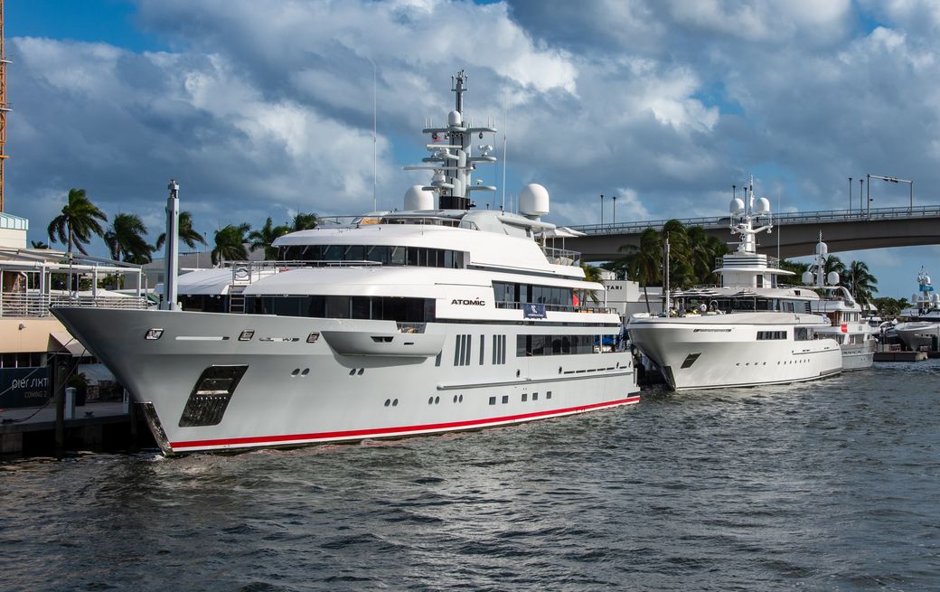 Superyacht charters berthed at FLIBS