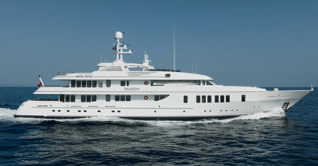 Charter yacht SAMADHI at sea