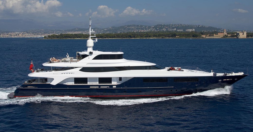 Charter yacht BURKUT at sea