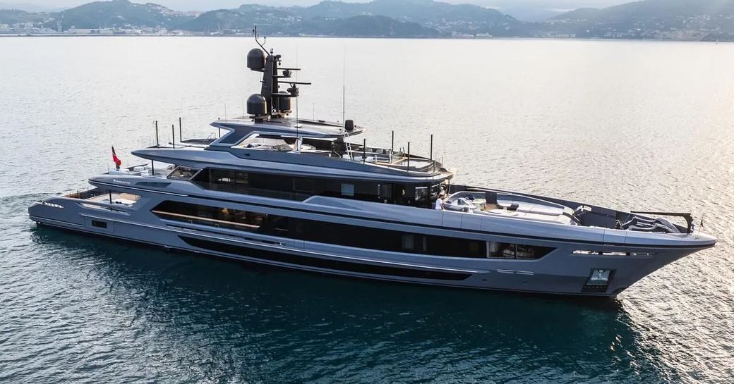 Charter yacht AKULA at sea