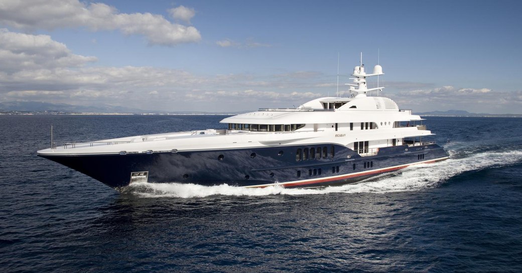 Charter yacht SYCARA V at sea