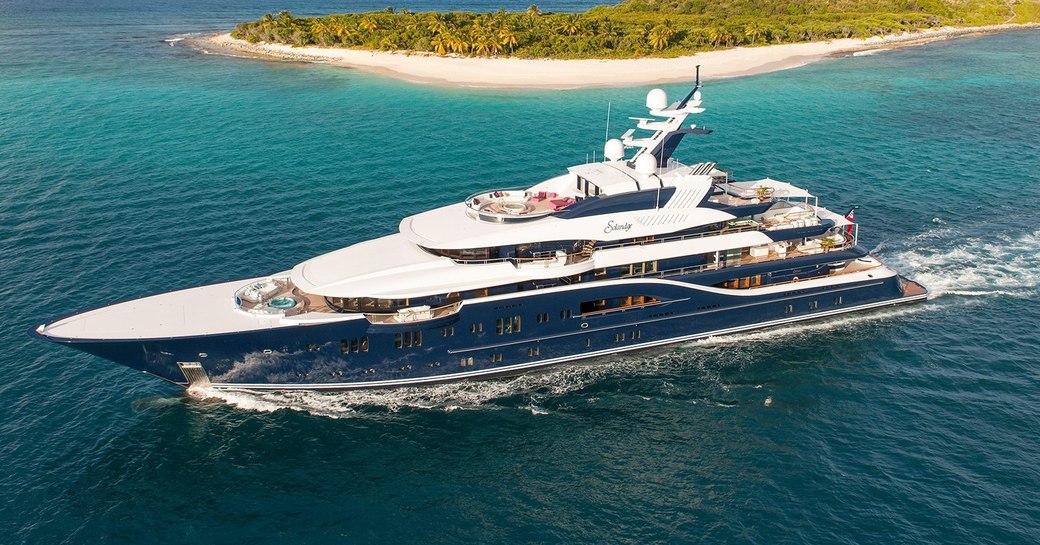 superyacht SOLANDGE on a luxury yacht yacht