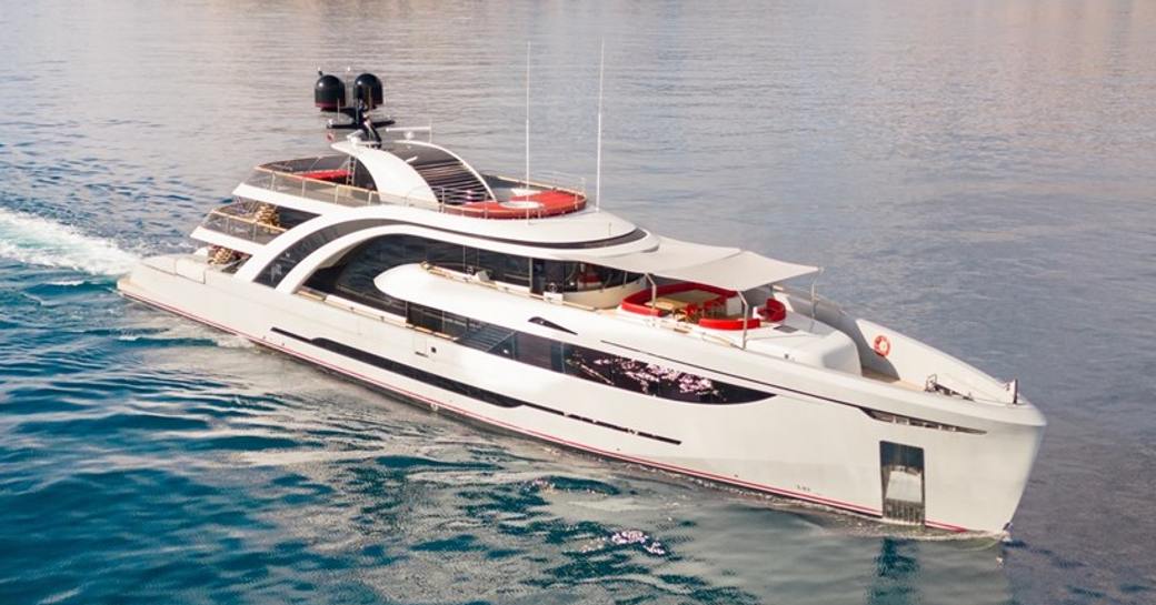 Charter yacht EUPHORIA II at sea