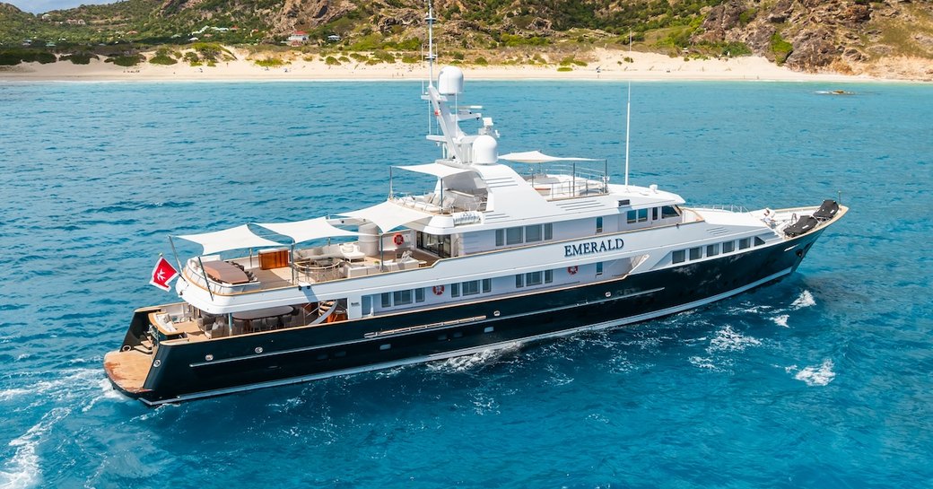 Charter yacht EMERALD at sea