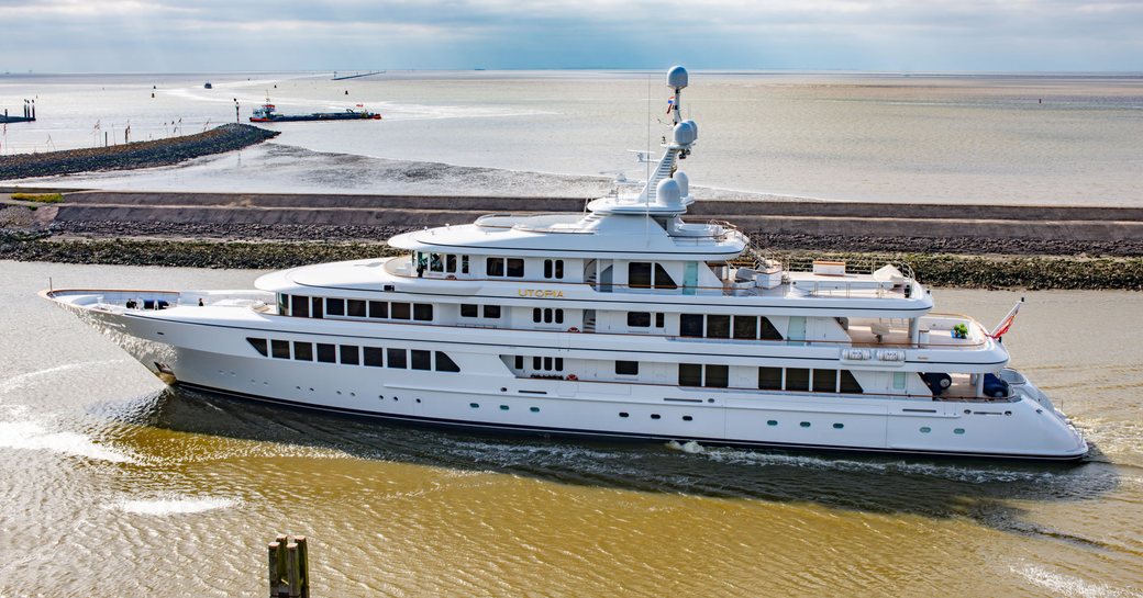 motor yacht UTOPIA leaves Feadship yard to start Mediterranean charter season