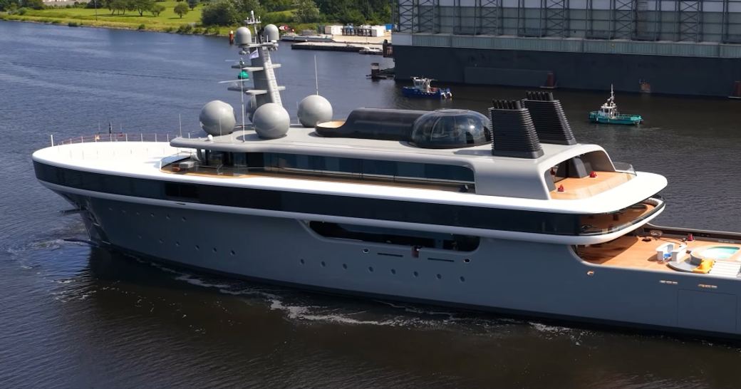 Superyacht NAUSICAÄ under escort