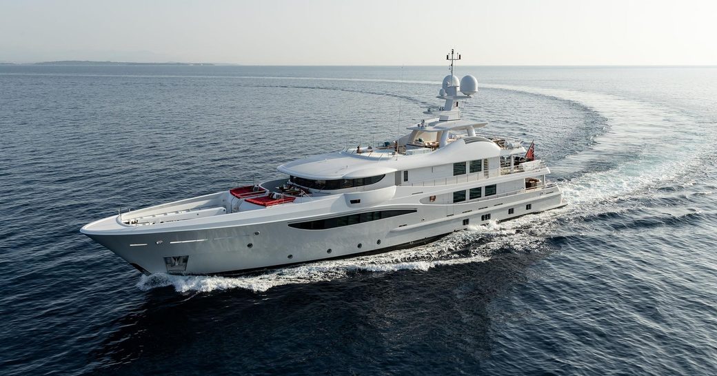 Charter yacht GRACE at sea