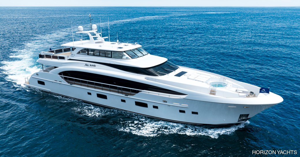 Charter yacht MISS MICHELLE running at sea