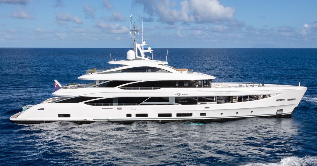 Charter yacht MINE GAMES at sea 