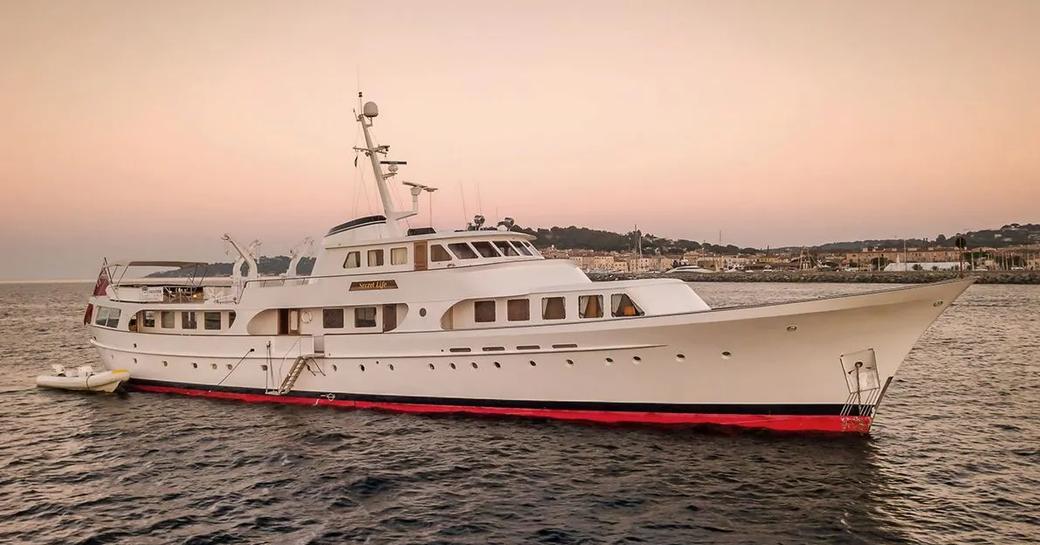 Charter yacht SECRET LIFE at anchor