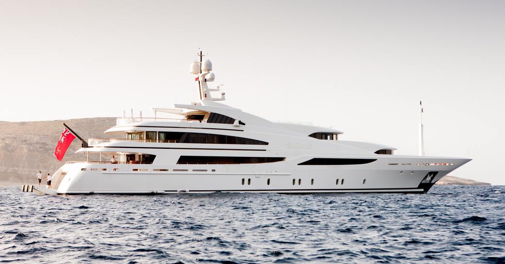 luxury yacht St David is available for charter at the Abu Dhabi Grand Prix 2017