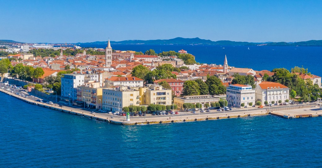 Distant view of Zadar, Croatia