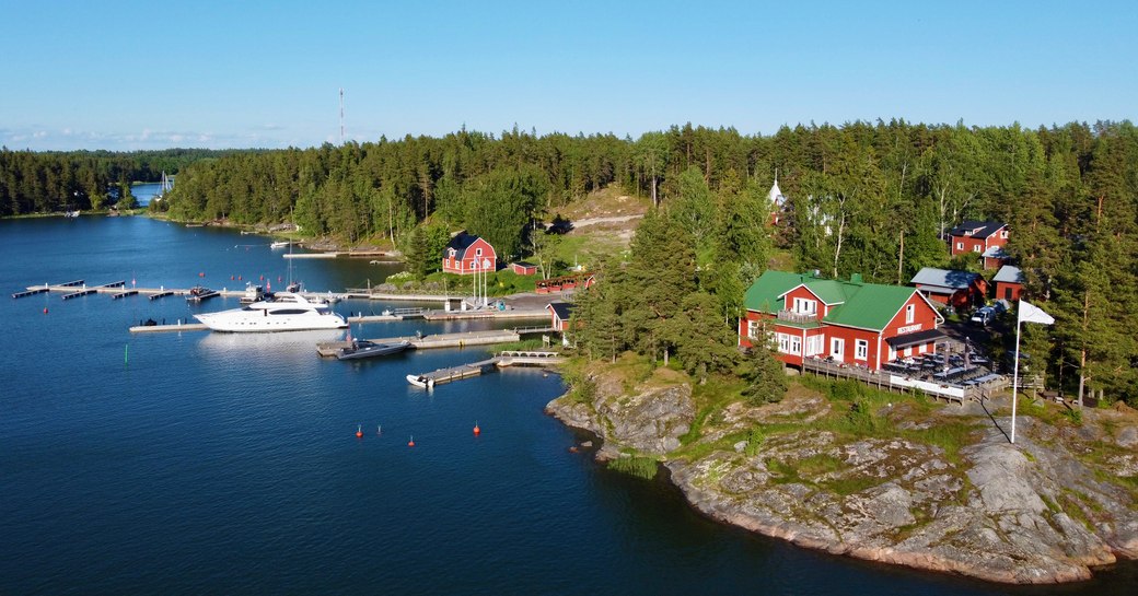 Beautiful island of Barosund in Finland's southern archipelago