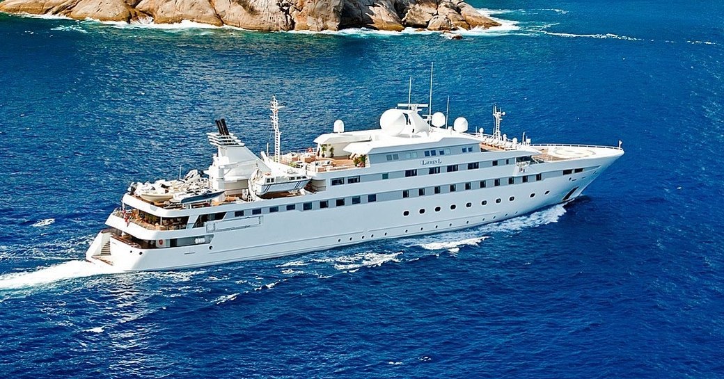 luxury yacht Lauren L cruising on a luxury yacht charter