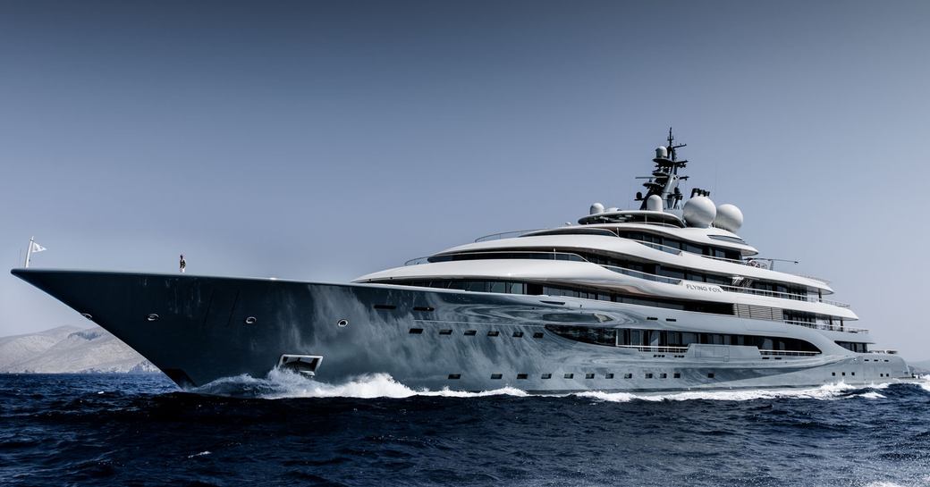 Charter yacht FLYING FOX at sea