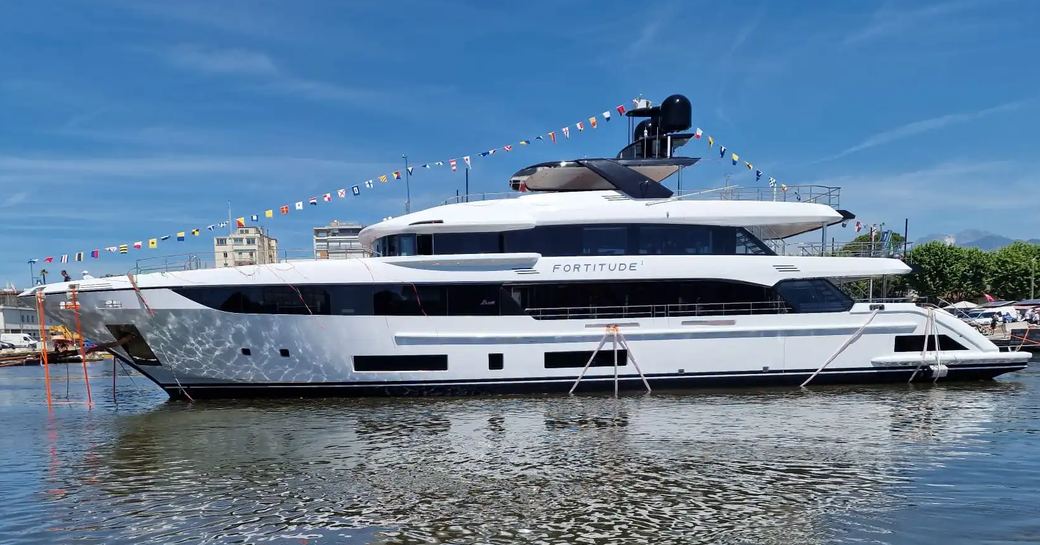 Charter yacht FORTITUDE¹ at anchor