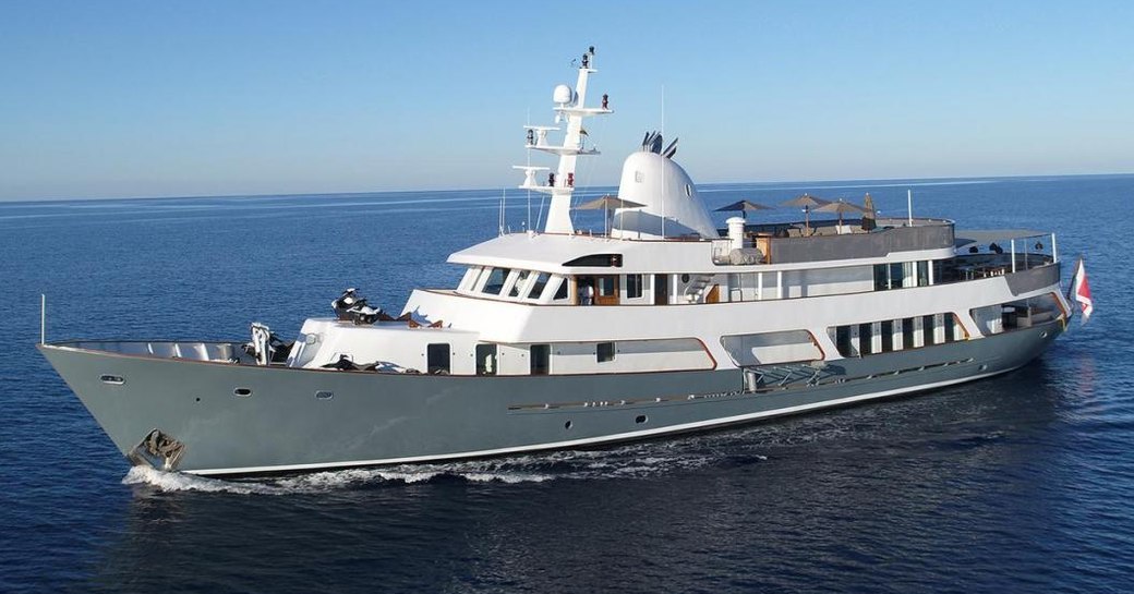 motor yacht MENORCA cruising on a Mediterranean yacht charter