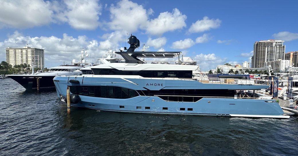 Motor yacht AMORE berthed at Fort Lauderdale