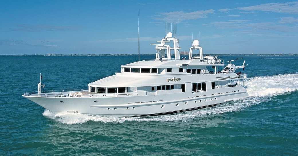 charter yacht STARSHIP cruising on a luxury yacht charter in the Caribbean