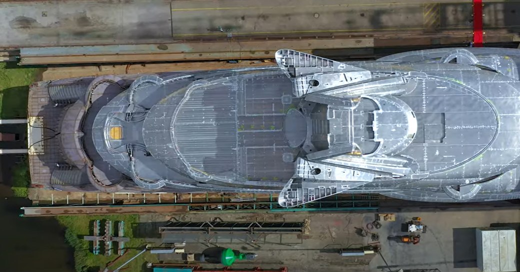 Kismet-in-build-overhead-drydock