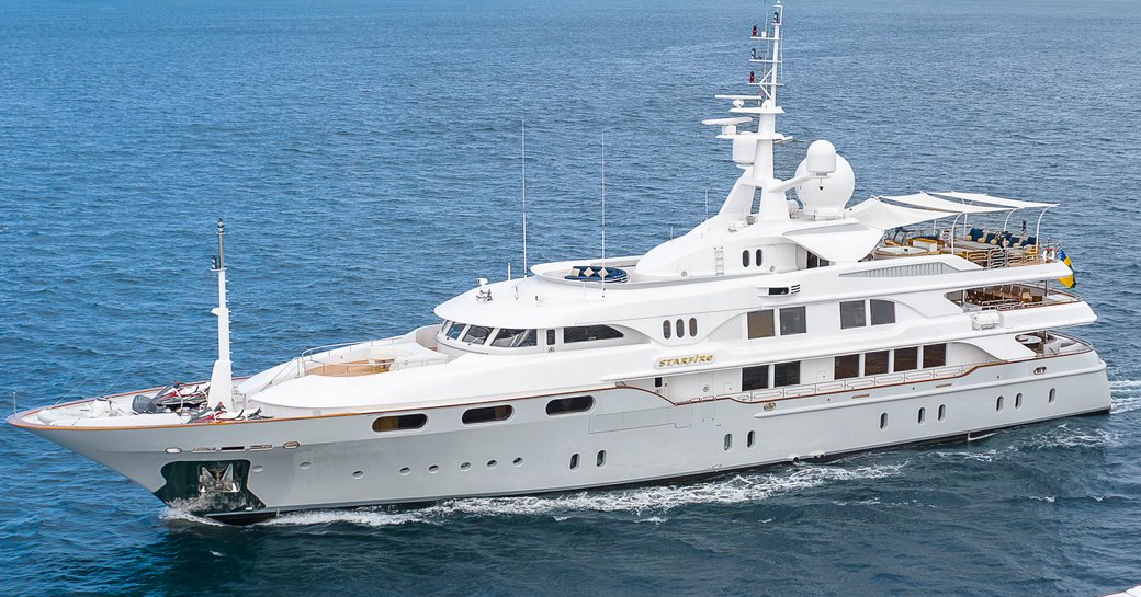 Charter yacht STARFIRE at sea